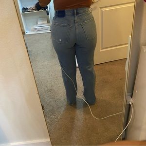 Abercrombie the 90’s straight ultra high rise